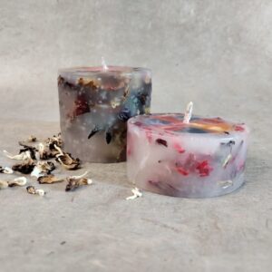 Cylindrical Floral Candles